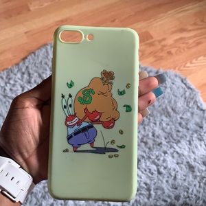 Green Spongbob 6s Plus case